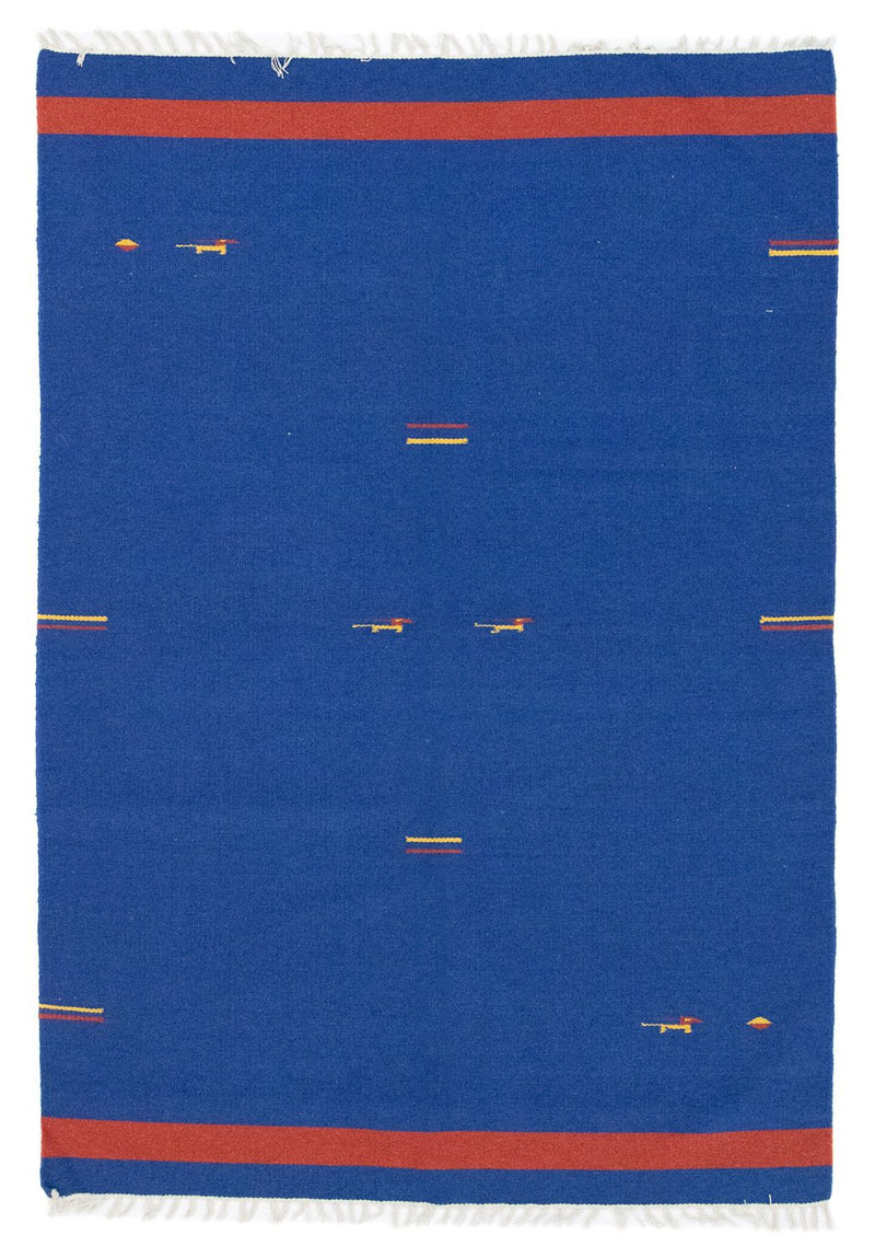 Kelim-tæppe - Trendy - 200 x 140 cm - blå