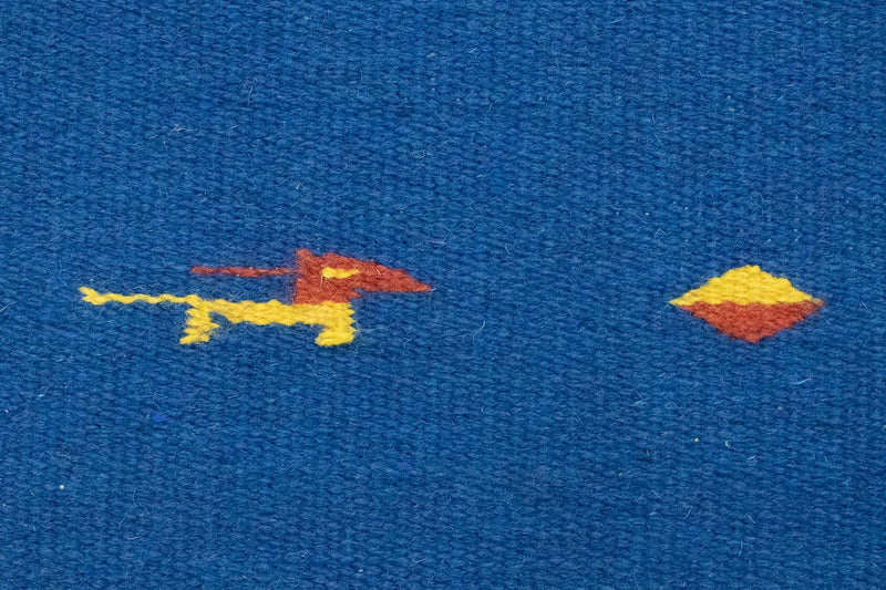 Kelim-tæppe - Trendy - 200 x 140 cm - blå