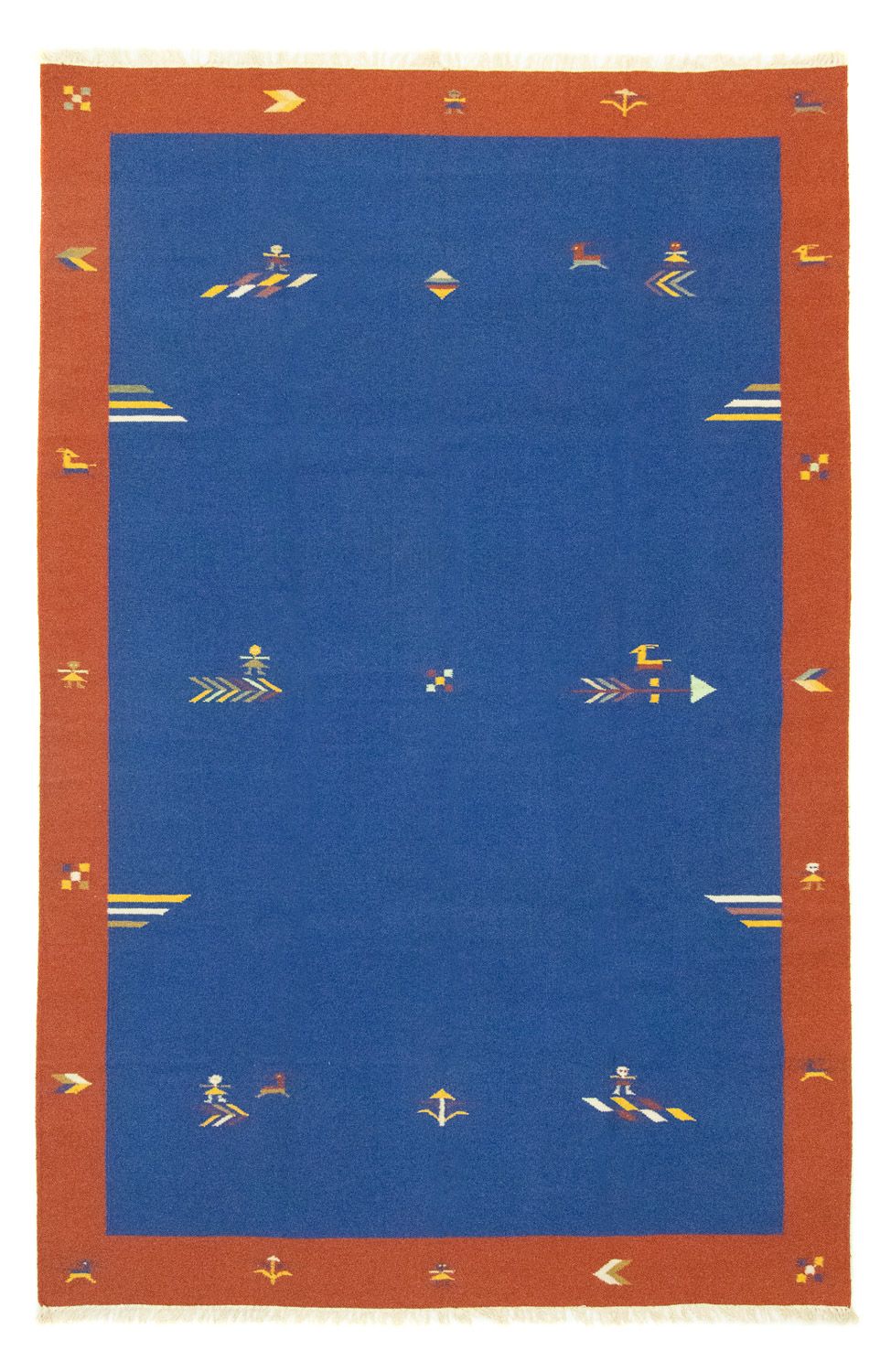 Kelim-tæppe - Trendy - 300 x 200 cm - blå