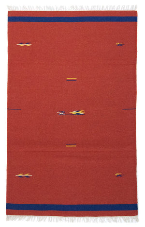 Kelim-tæppe - Trendy - 180 x 120 cm - rød
