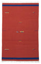 Moderne kilim Tæppe 180x120cm - Uldtæppe