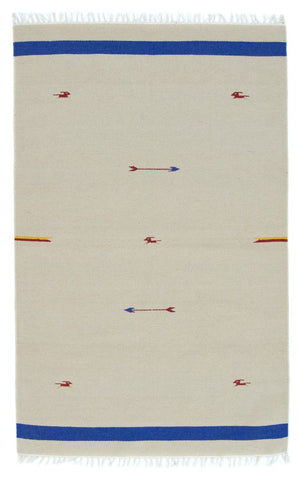 Kelim-tæppe - Trendy - 180 x 120 cm - beige