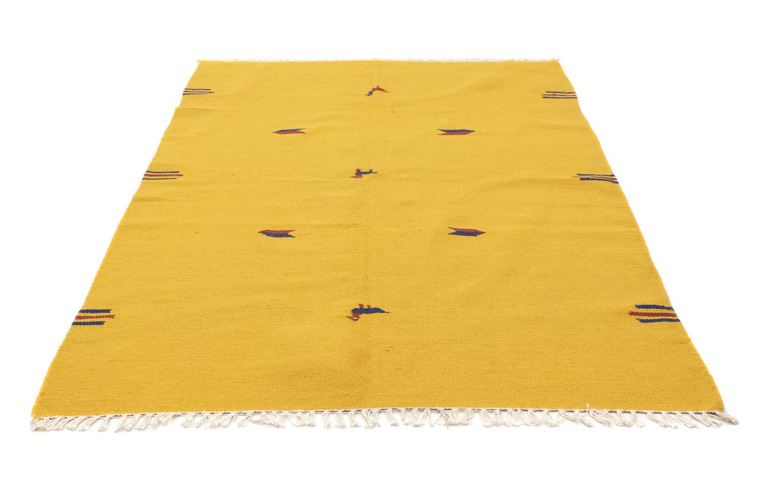 Kelim-tæppe - Trendy - 200 x 140 cm - gul