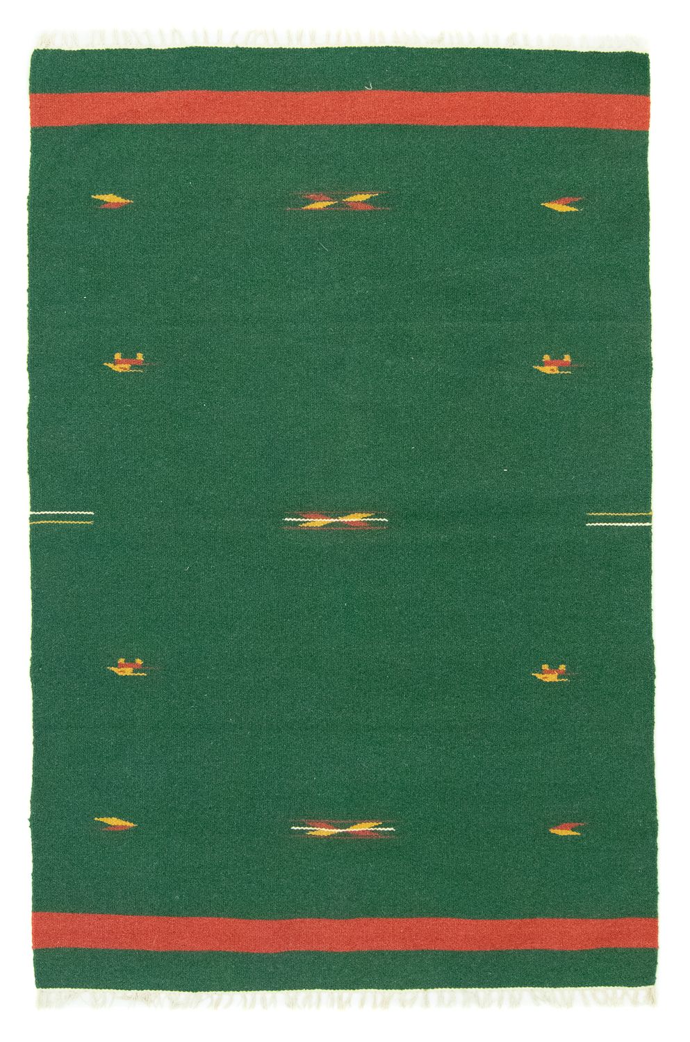 Kelim-tæppe - Trendy - 180 x 120 cm - mørkegrøn
