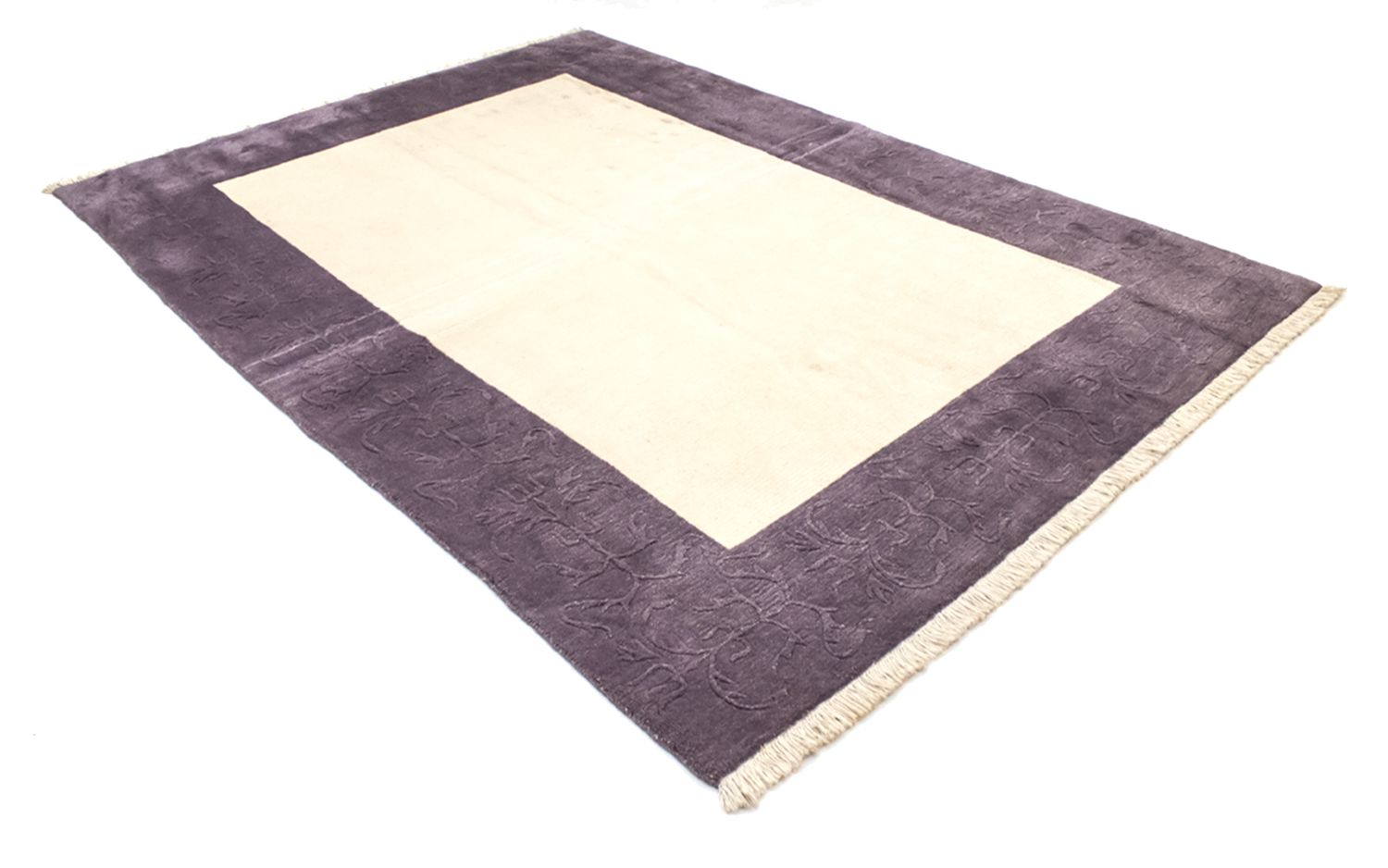 Nepal Tæppe - 244 x 175 cm - beige