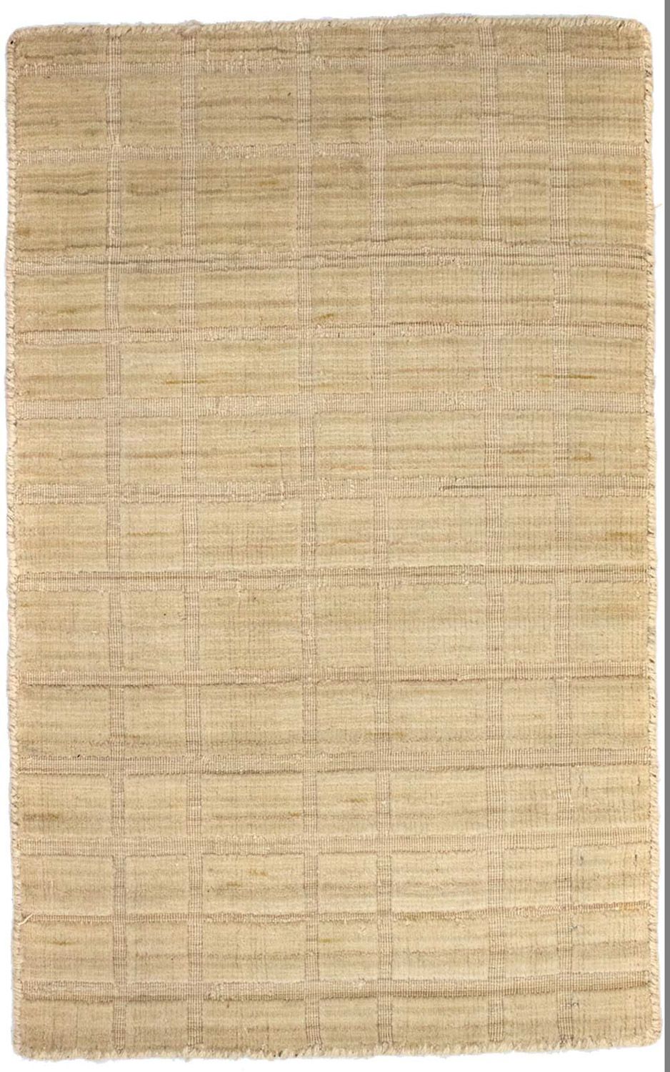 Uldtæppe - 89 x 55 cm - beige