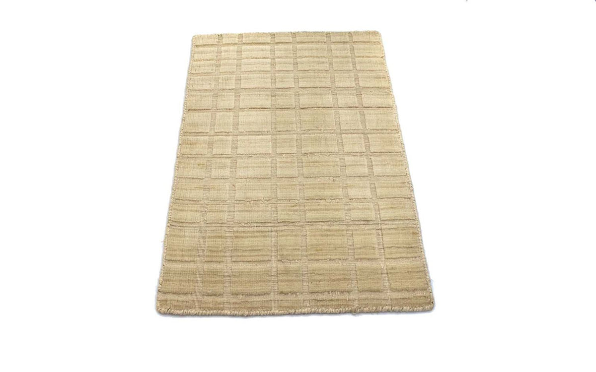 Uldtæppe - 89 x 55 cm - beige