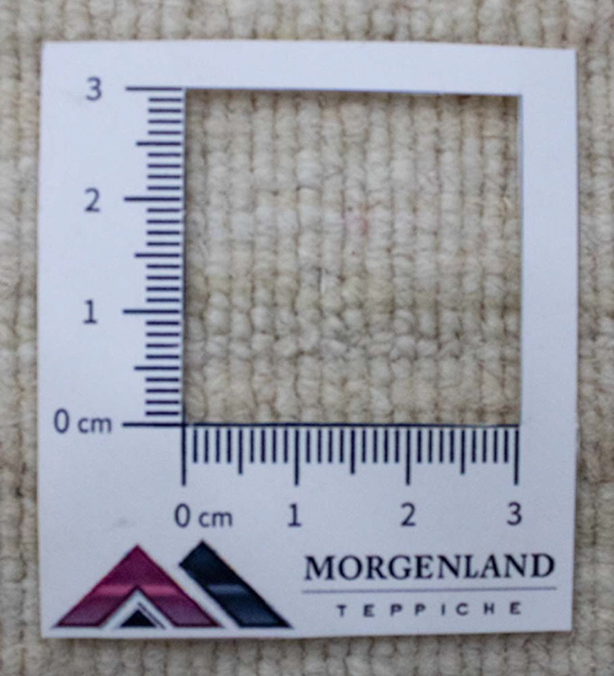Uldtæppe - 89 x 55 cm - beige