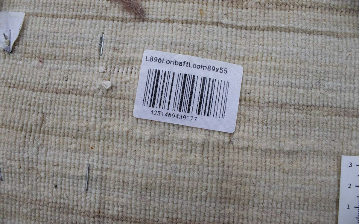 Uldtæppe - 89 x 55 cm - beige