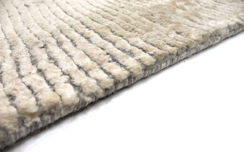 Viskose tæppe - 95 x 65 cm - beige