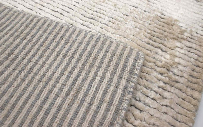 Viskose tæppe - 95 x 65 cm - beige