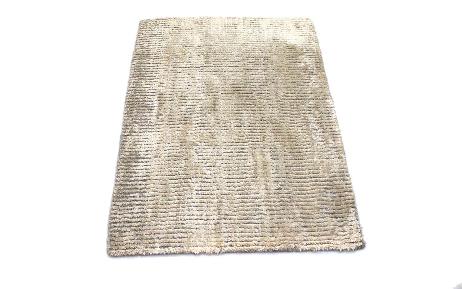 Viskose tæppe - 95 x 65 cm - beige