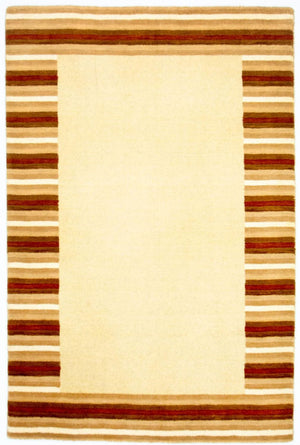 Uldtæppe - 177 x 116 cm - beige
