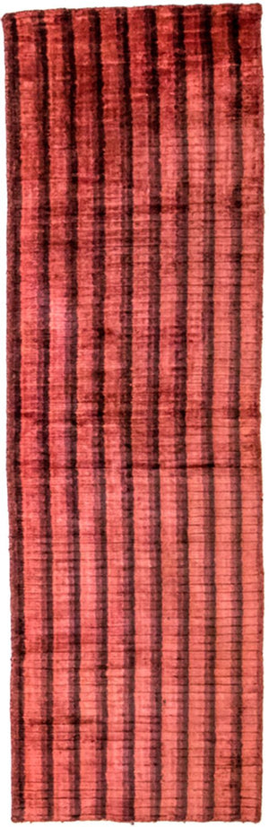 Løber Viskose tæppe - 203 x 63 cm - rød