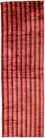 Løber Viskose tæppe - 203 x 63 cm - rød