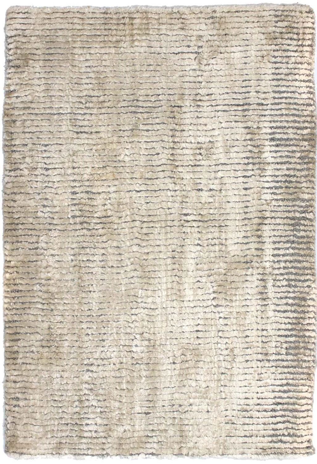 Viskose tæppe - 95 x 66 cm - beige