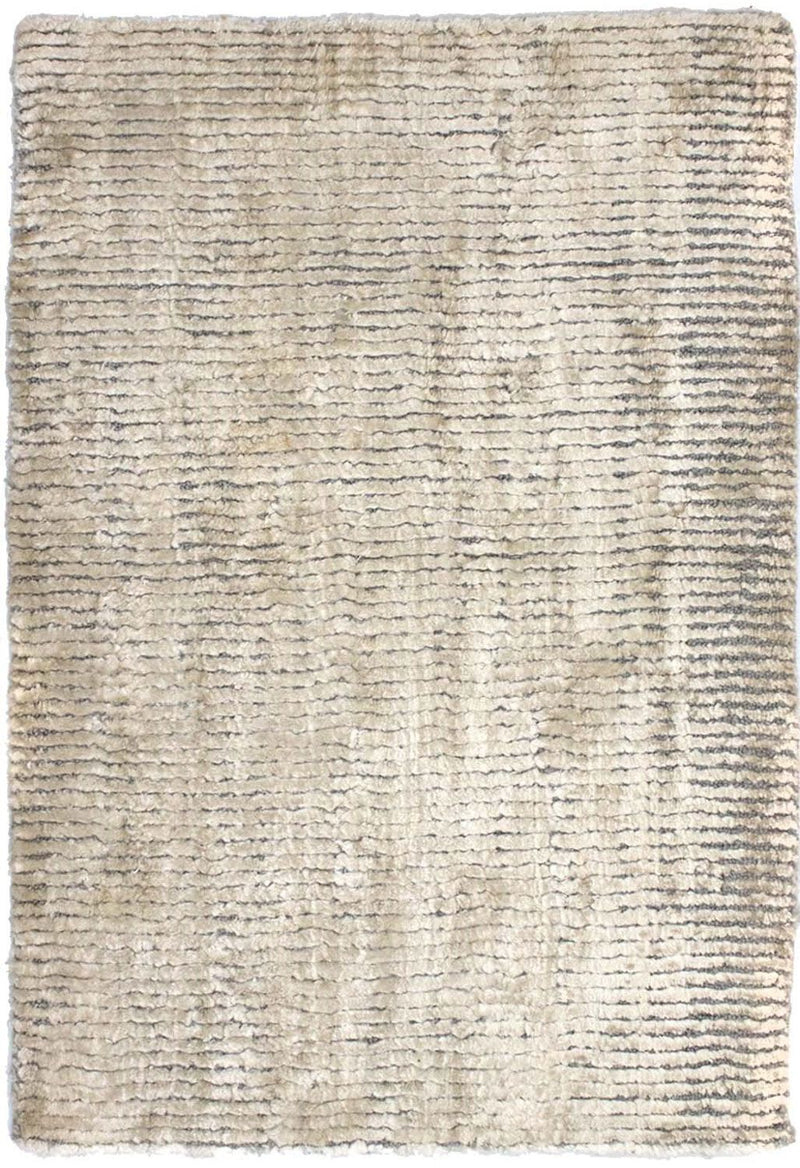 Viskose tæppe - 95 x 66 cm - beige