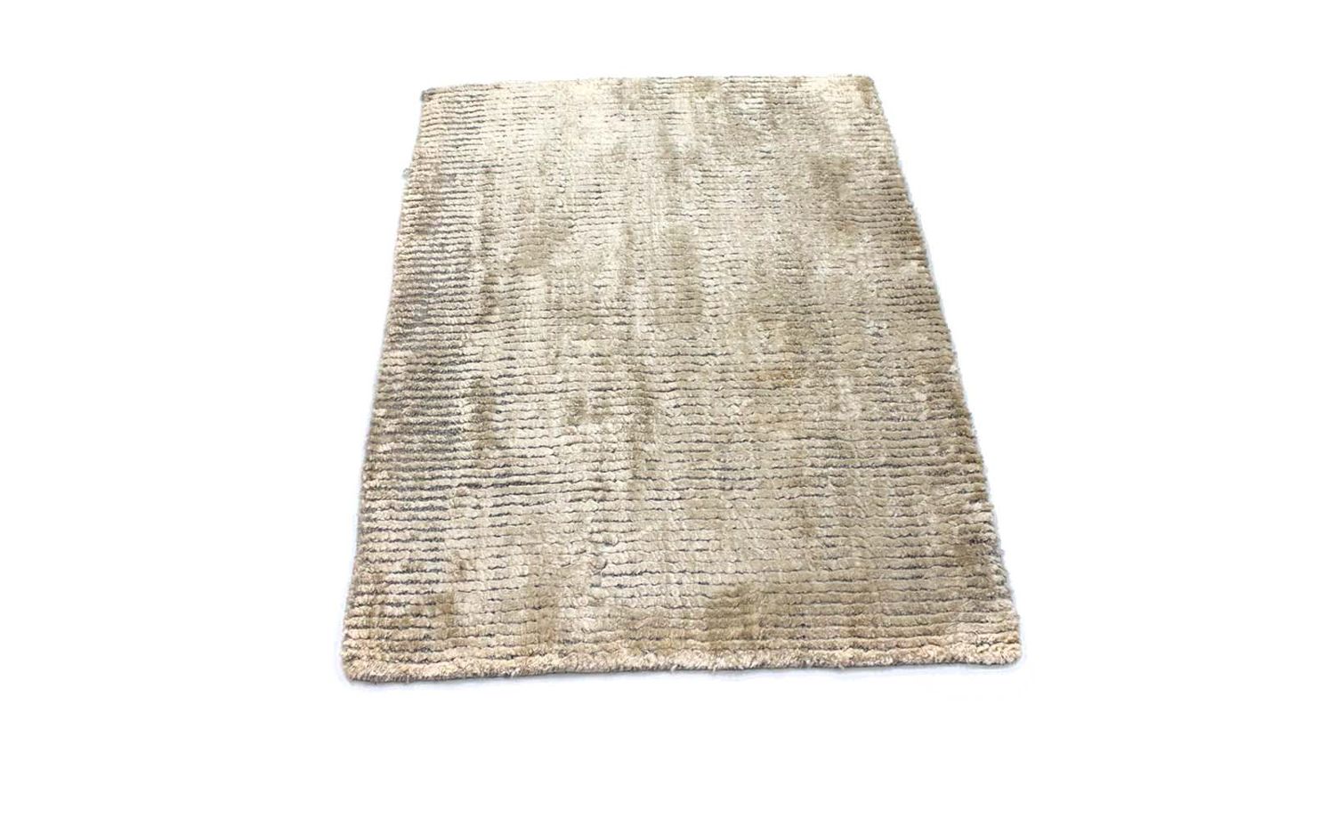 Viskose tæppe - 95 x 66 cm - beige