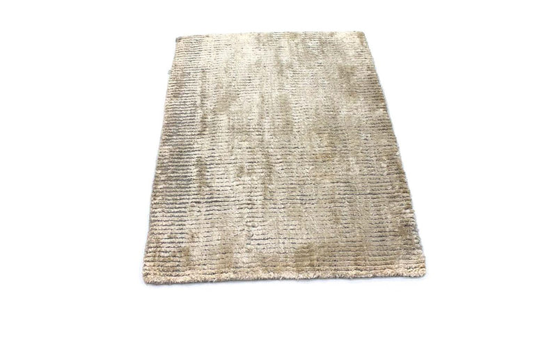 Viskose tæppe - 95 x 66 cm - beige