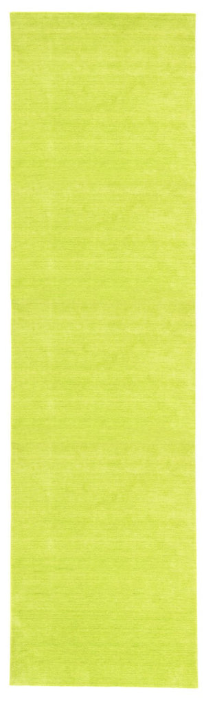 Løber Gabbeh-tæppe - Indus - 400 x 80 cm - lime grøn
