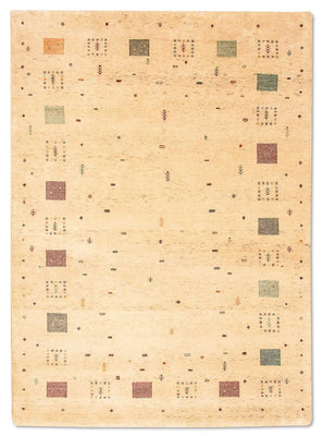 Gabbeh Tæppe - Loribaft Persisk - 200 x 146 cm - beige
