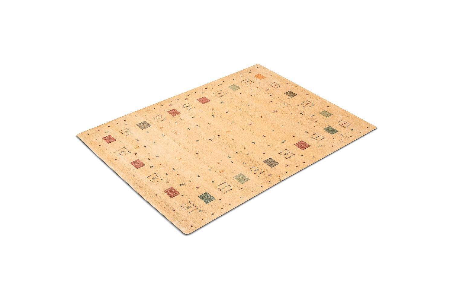 Gabbeh Tæppe - Loribaft Persisk - 200 x 146 cm - beige