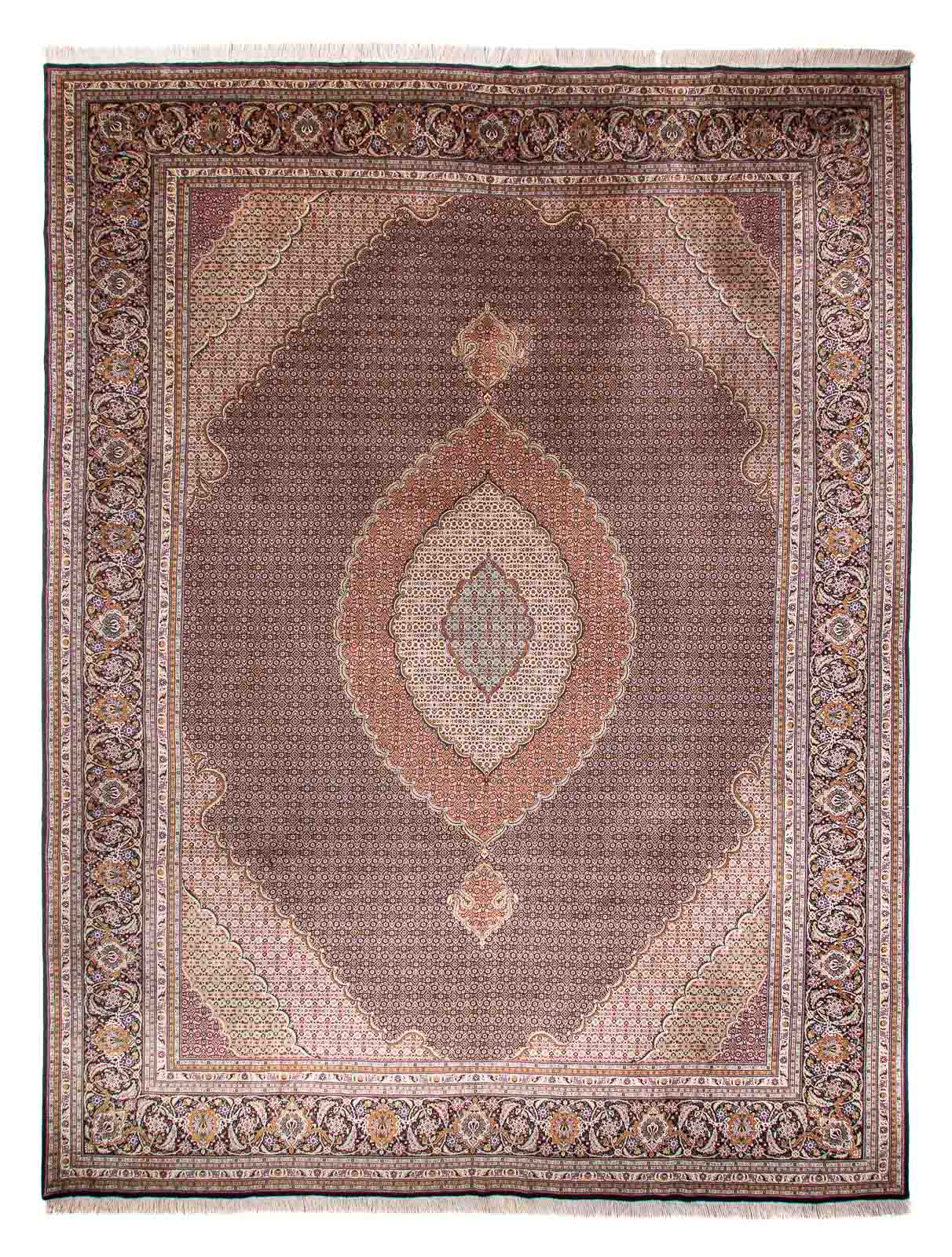 Persisk tæppe - Tabriz - Royal - 390 x 304 cm - sort