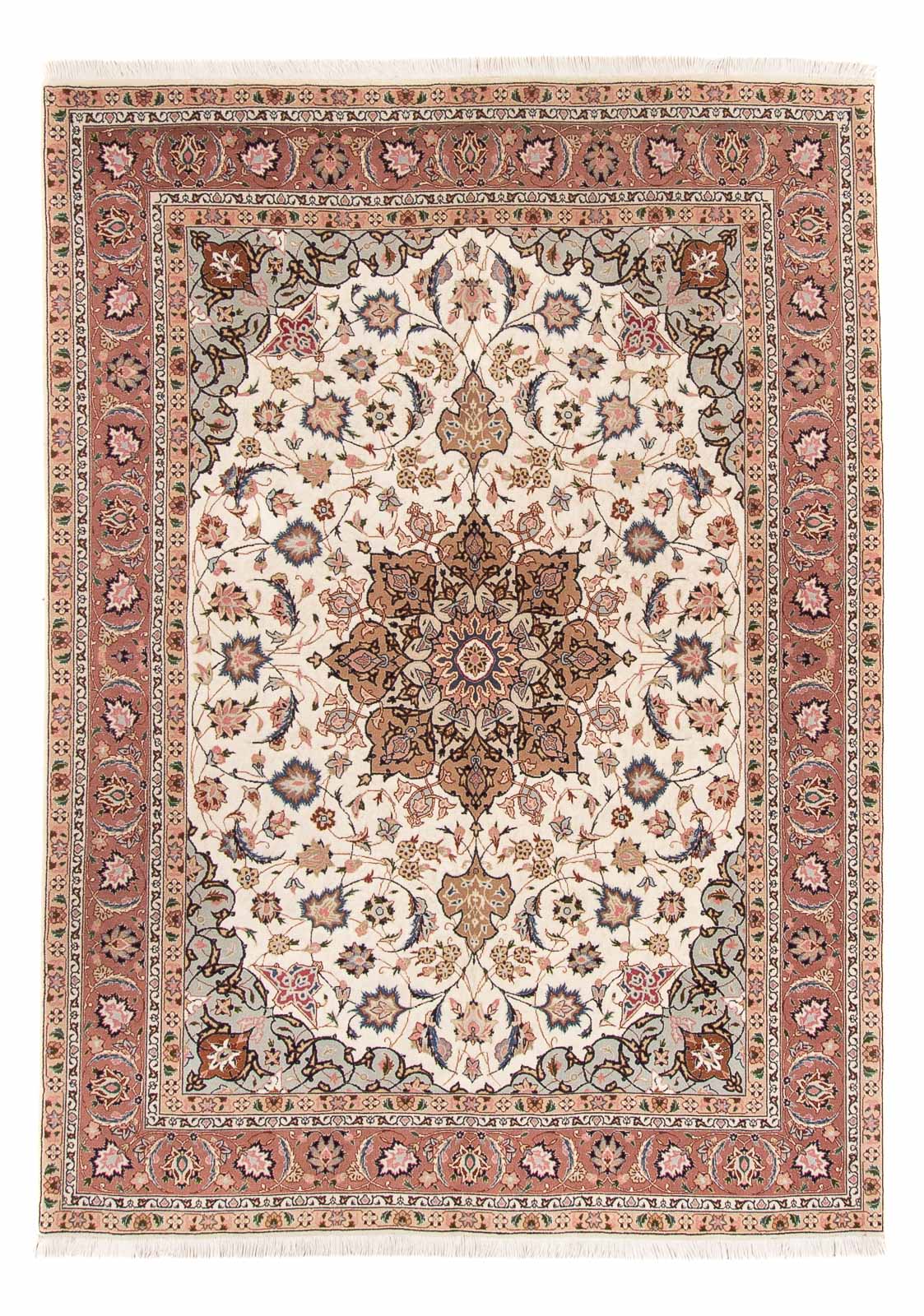 Persisk tæppe - Tabriz - Royal - 214 x 149 cm - creme