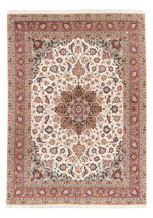 Persisk tæppe - Tabriz - Royal - 214 x 149 cm - creme