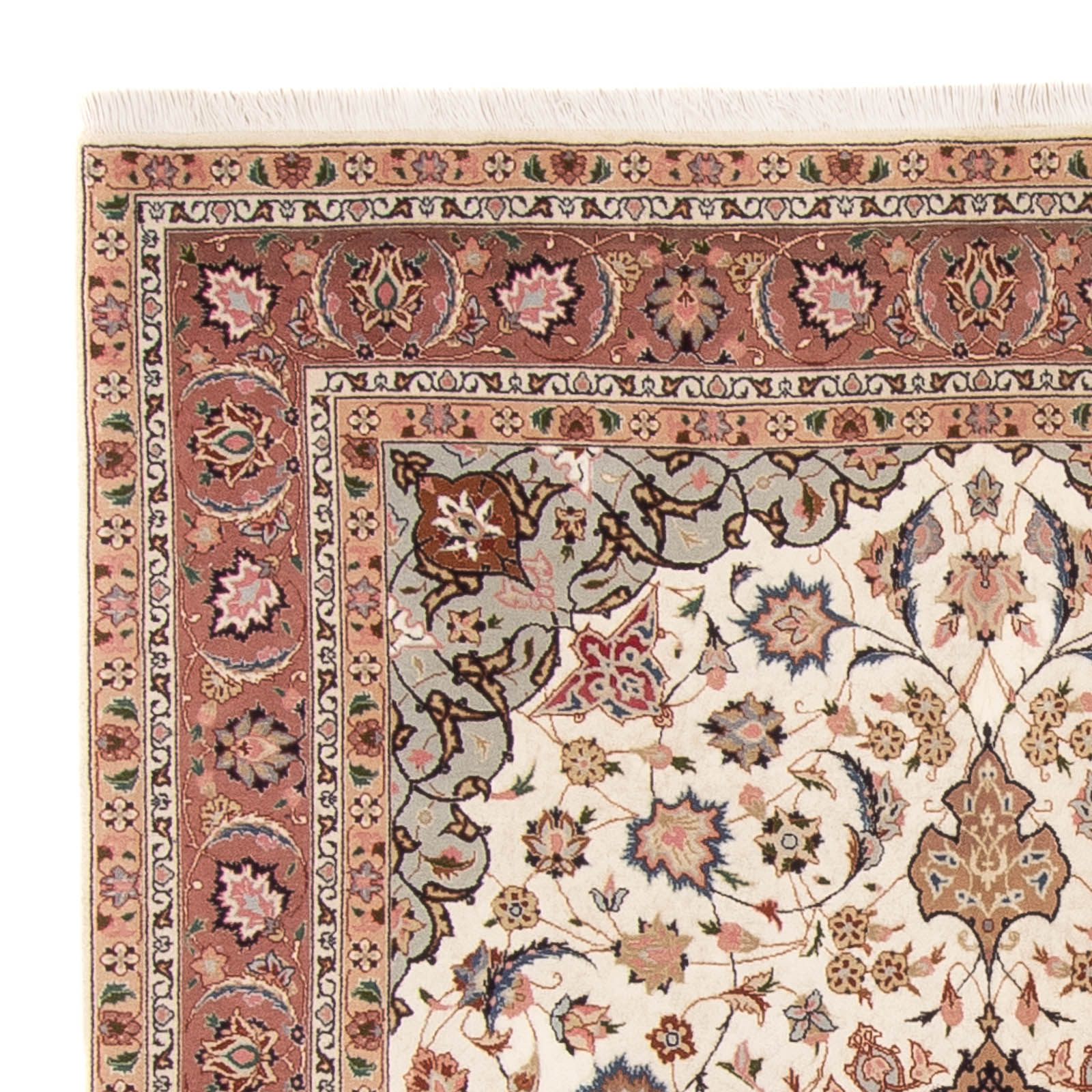 Persisk tæppe - Tabriz - Royal - 214 x 149 cm - creme
