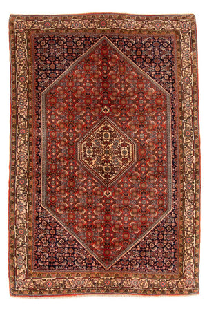 Persisk tæppe - Bijar - 168 x 116 cm - rød