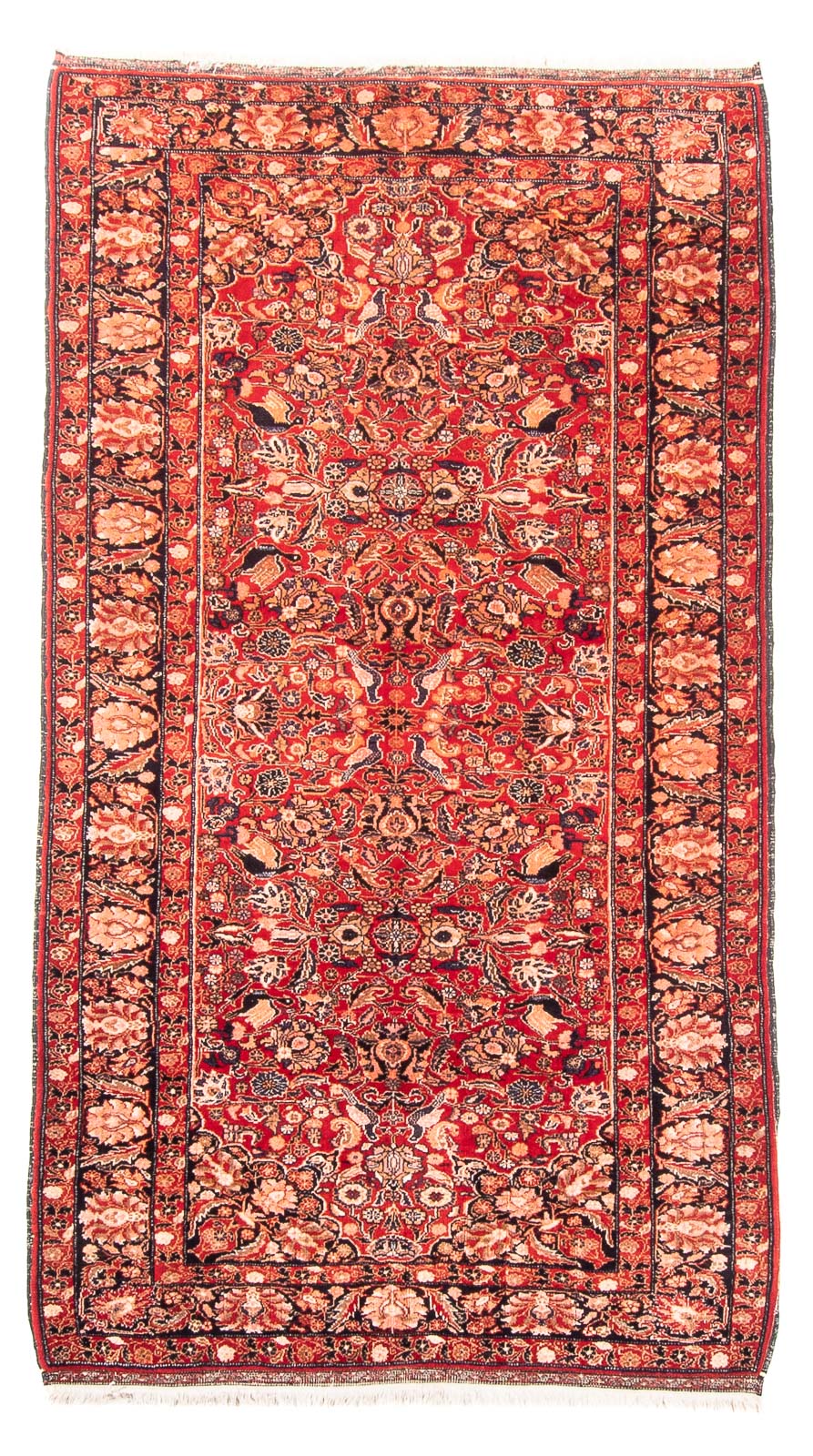 Løber Afghansk tæppe - 194 x 108 cm - rød