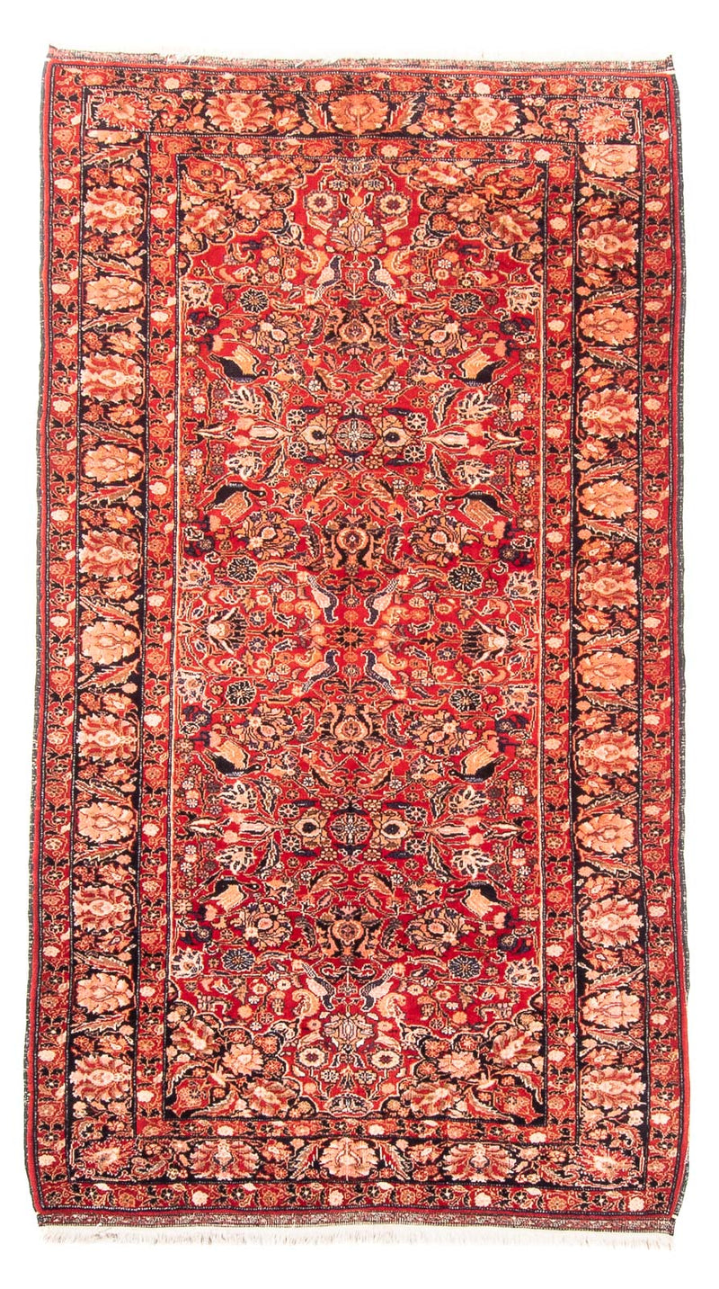 Løber Afghansk tæppe - 194 x 108 cm - rød