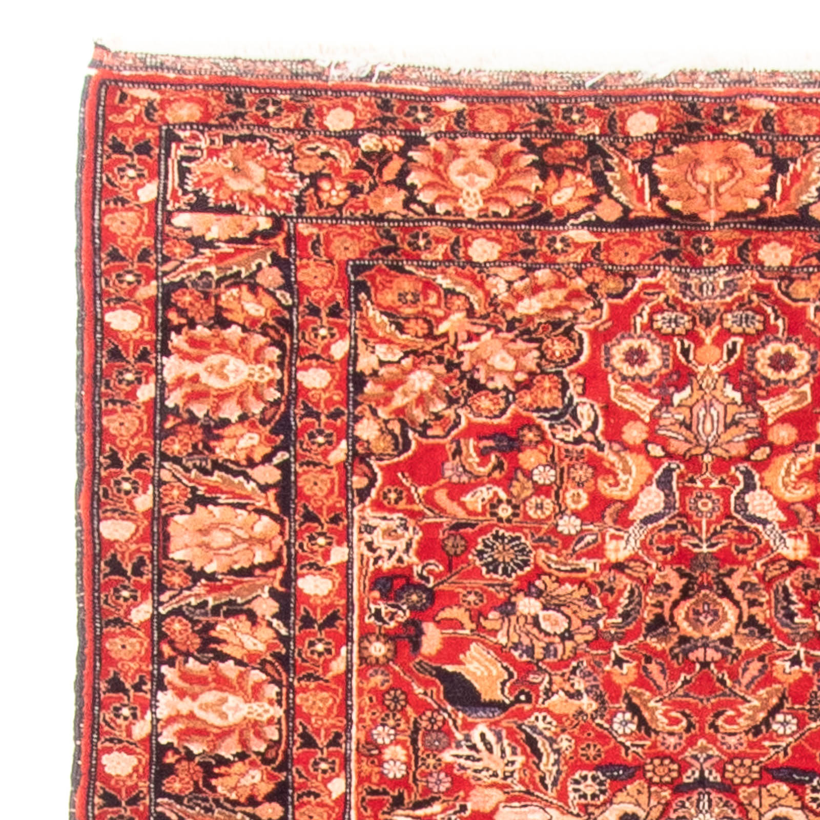 Løber Afghansk tæppe - 194 x 108 cm - rød