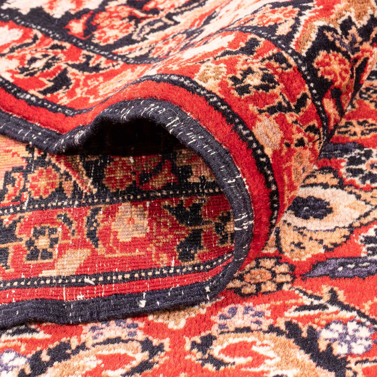 Løber Afghansk tæppe - 194 x 108 cm - rød