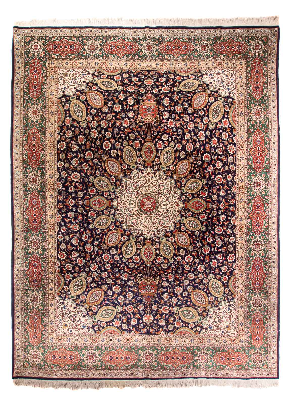 Persisk tæppe - Classic - 399 x 293 cm - mørkeblå