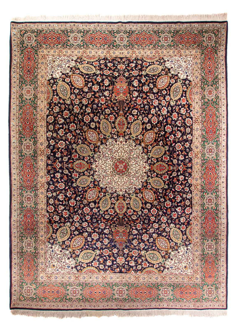 Persisk tæppe - Classic - 399 x 293 cm - mørkeblå