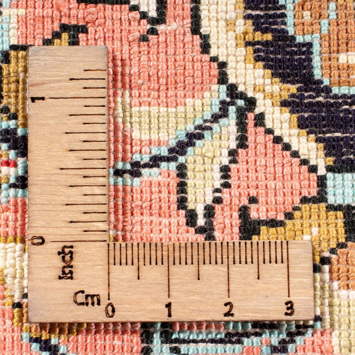 Silketæppe - Ghom Silk - Premium - 80 x 60 cm - rød