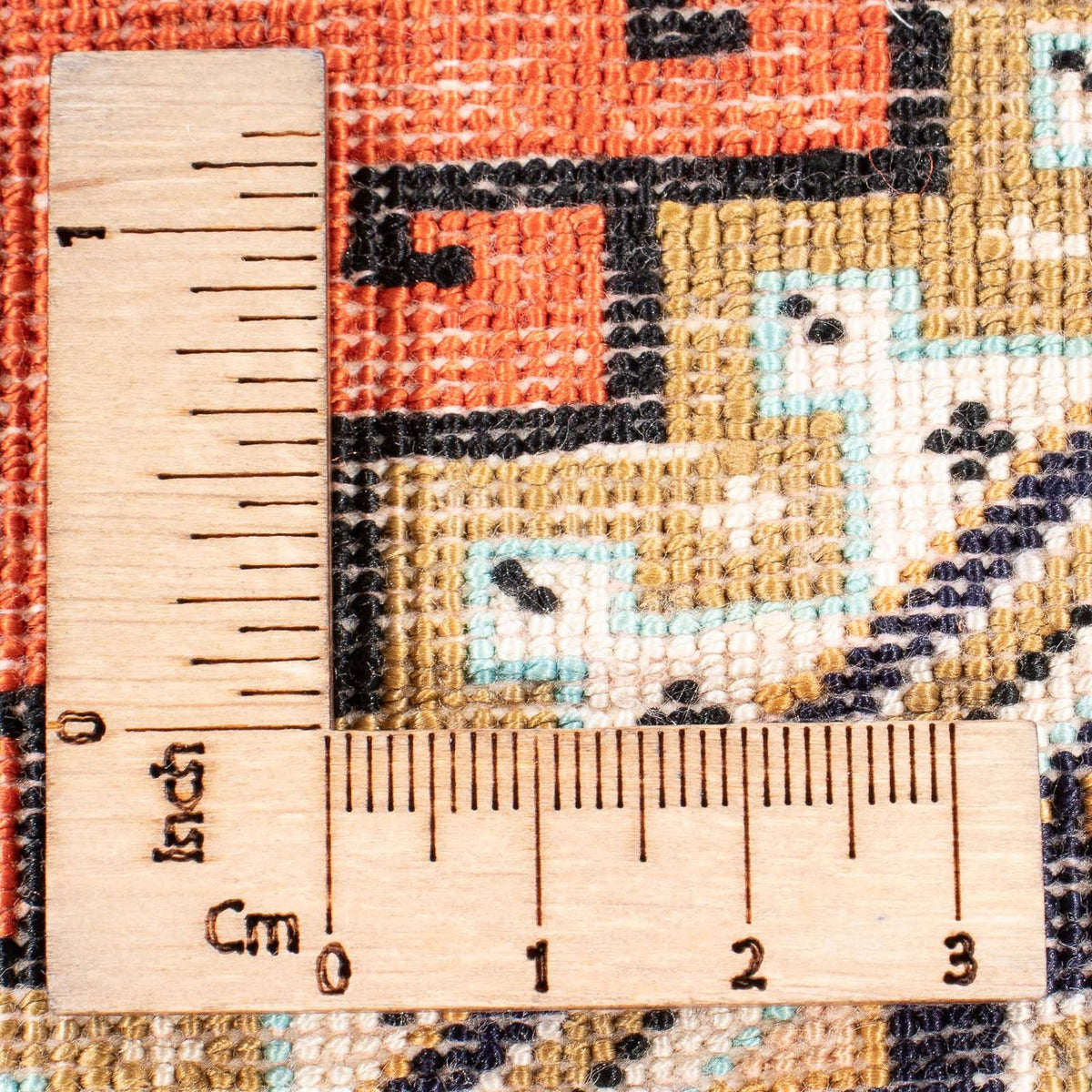 Silketæppe - Ghom Silk - Premium - 77 x 56 cm - orange