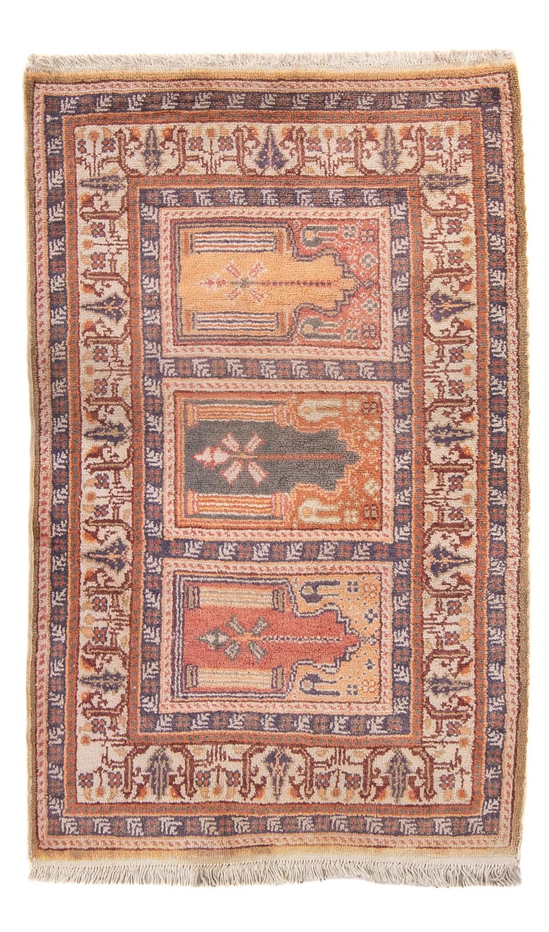 Silketæppe - Kayseri - 97 x 61 cm - flerfarvet