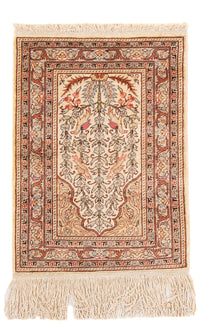 Orientalsk tæppe - Hereke - 58 x 39 cm - beige