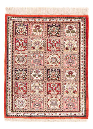 Silketæppe - Ghom Silk - Premium - 71 x 58 cm - flerfarvet