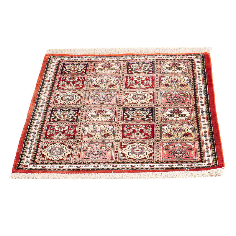 Silketæppe - Ghom Silk - Premium - 71 x 58 cm - flerfarvet