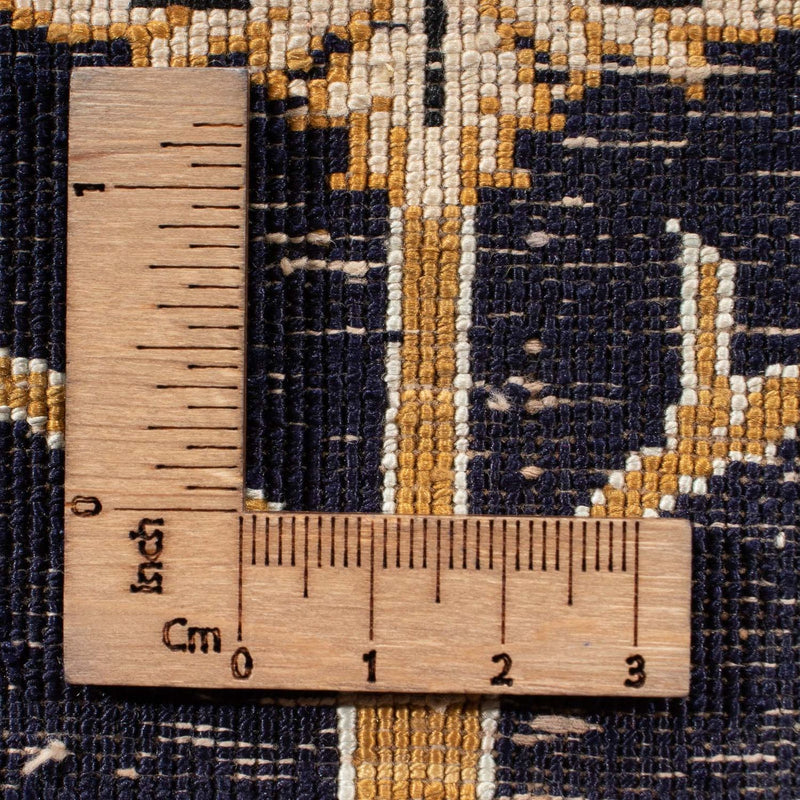 Silketæppe - Ghom Silk - Premium - 72 x 57 cm - mørkeblå