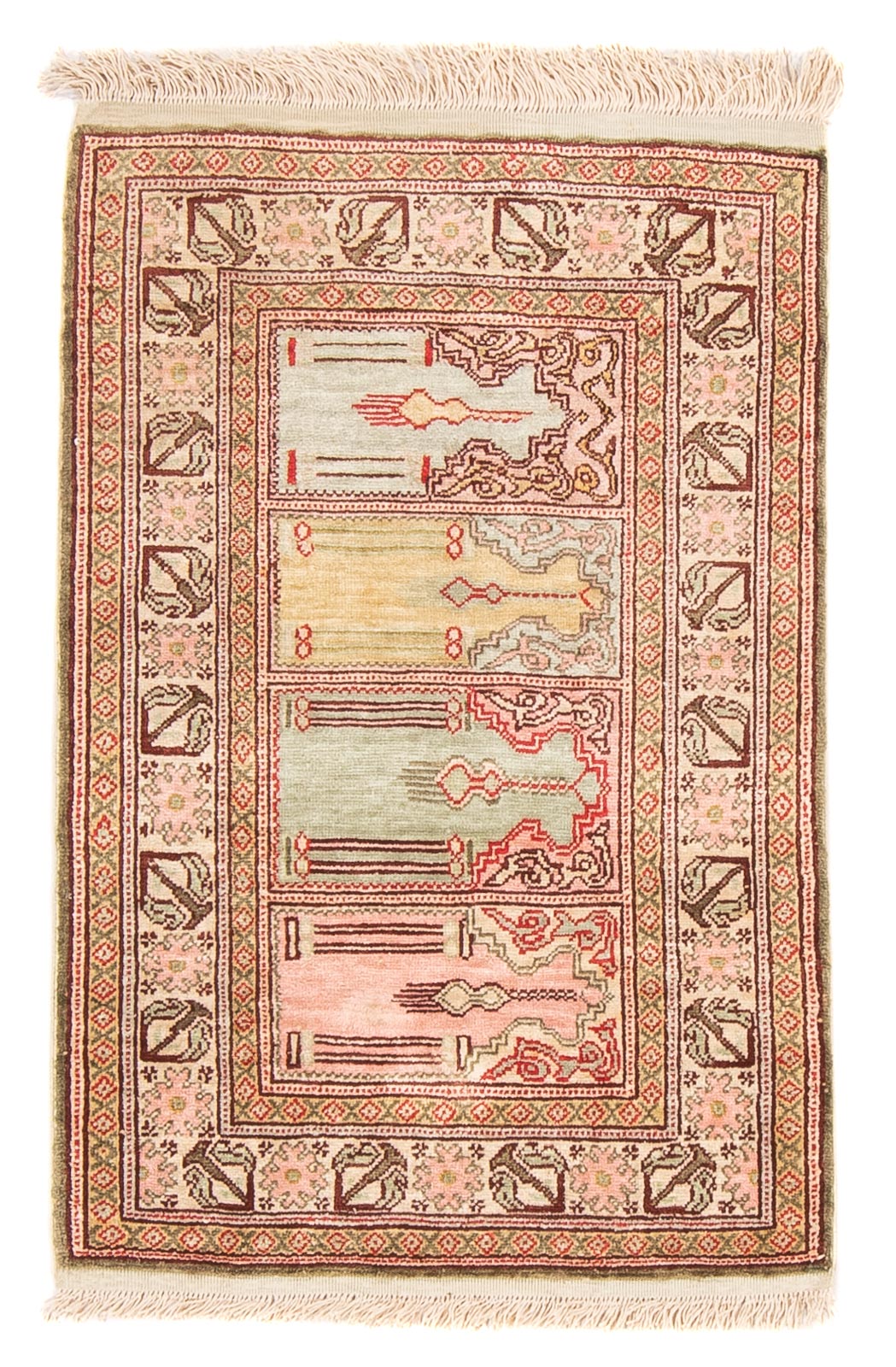 Orientalsk tæppe - Hereke - 61 x 41 cm - flerfarvet