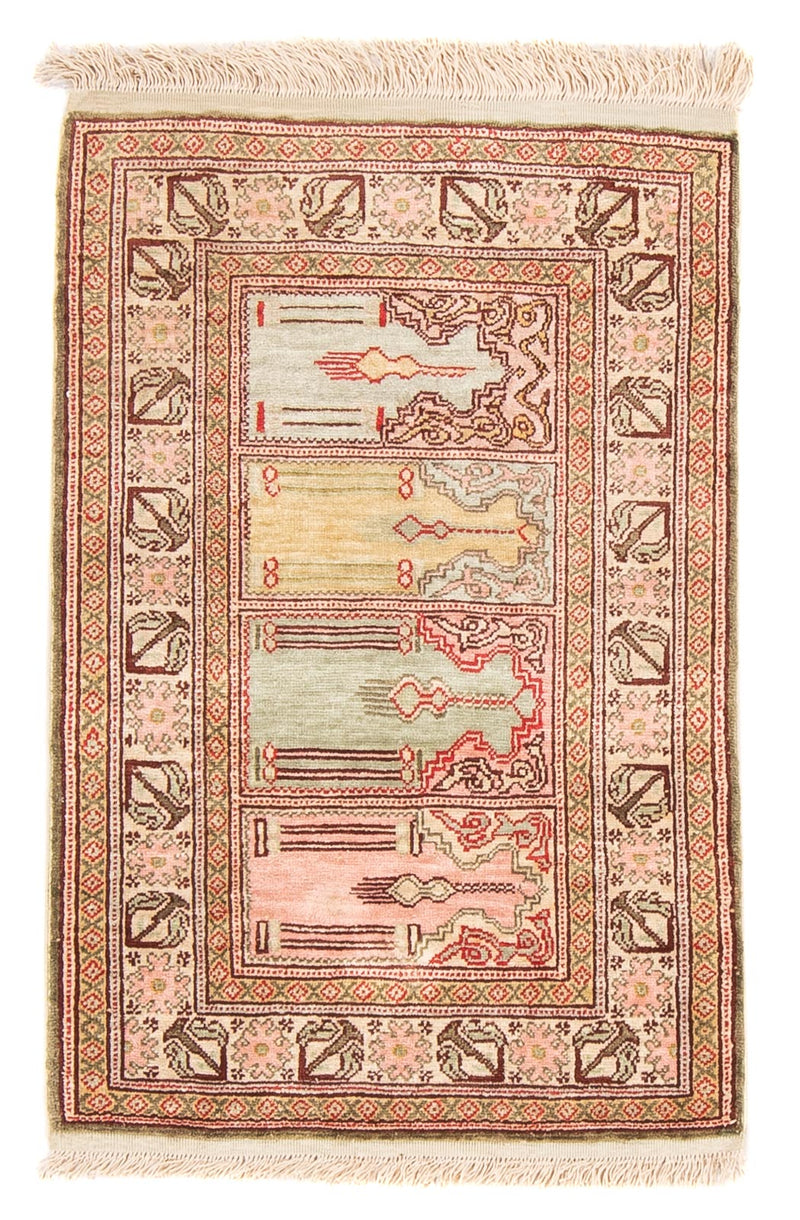 Orientalsk tæppe - Hereke - 61 x 41 cm - flerfarvet