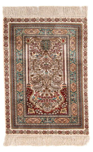 Orientalsk tæppe - Hereke - 91 x 62 cm - flerfarvet