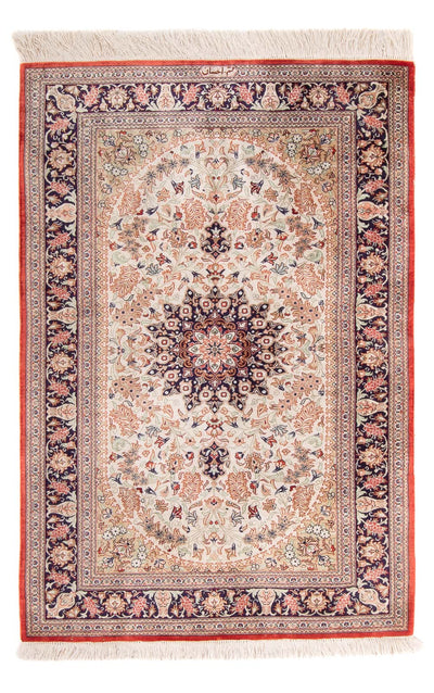 Qom silke Tæppe 77x119cm - Persisk tæppe