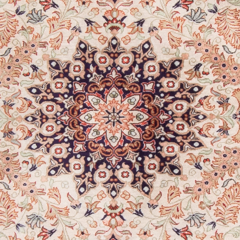 Silketæppe - Ghom Silk - Premium - 119 x 77 cm - beige