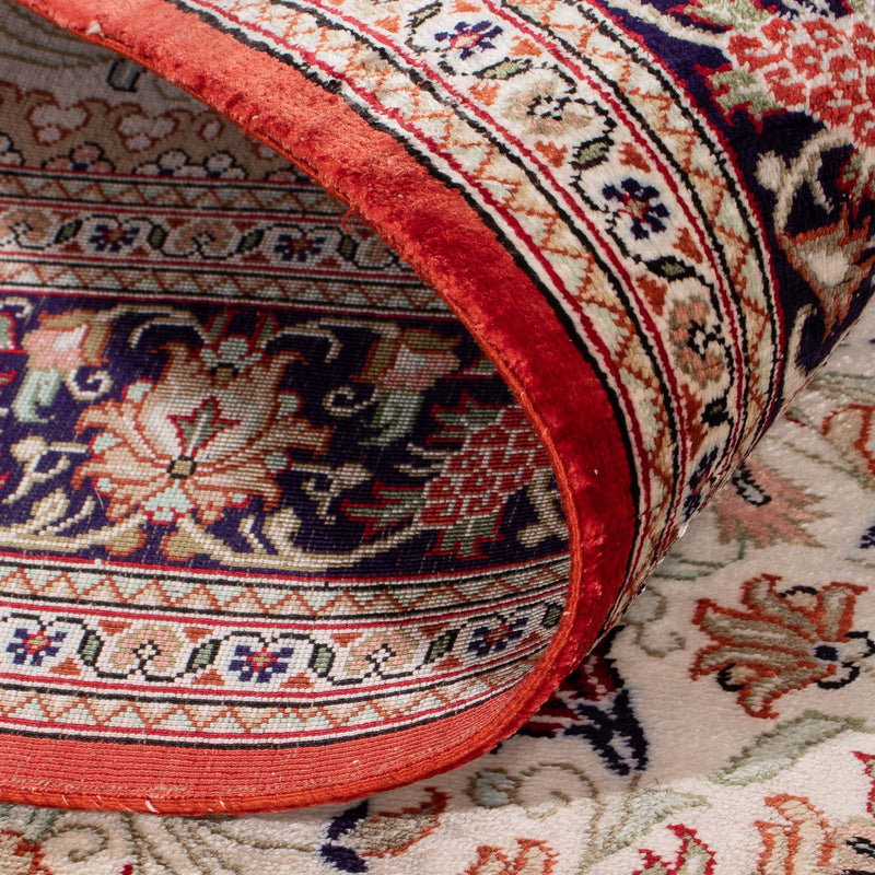 Silketæppe - Ghom Silk - Premium - 119 x 77 cm - beige